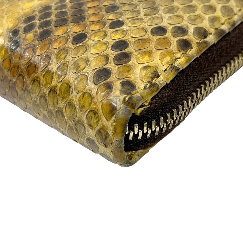 Gucci Double GG Zip Wallet Python Long Compartment - image 8